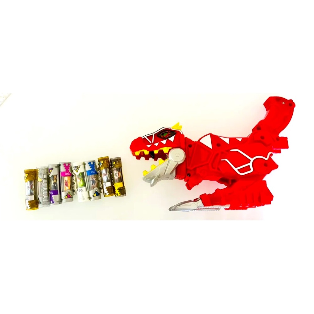 Power rangers Dino super charge T. rex morpher and chargers used